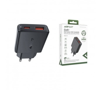 Сетевой адаптер питания ACEFAST A69 USB-C/USB A PD30W (черный)#2134538
