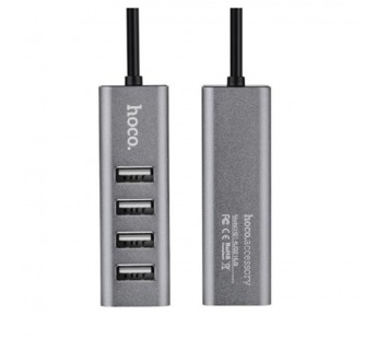 Mega Hub Port HOCO HB1A 4USB 2.0 (темно-серый)#2132914