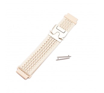 Ремешок - WB42 Nylon на застежке Универсальный 22мм (white) (241965)#2133889