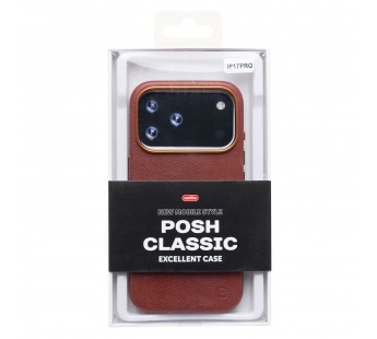 Чехол-накладка Cellis SM031 SafeMag для "Apple iPhone 17 Pro" Натуральная кожа (bronw) (242206)#2134307