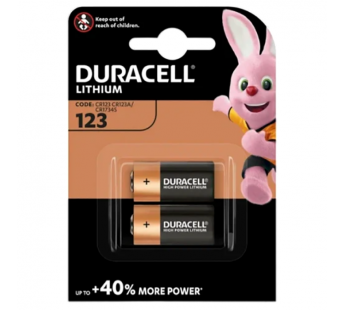 Батарейка Duracell CR123A BL2 Lithium 3V (2/20/100)#2133741