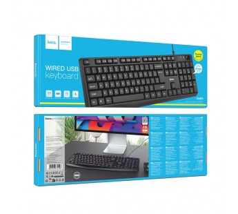 Клавиатура Hoco GM60, проводная USB, цвет черный#2136887
