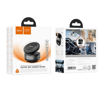 Держатель магнитный для телефона Hoco H87 magsafe, на присоске, черный (мятая упаковка)#2133969