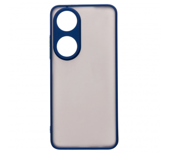 Чехол силиконовый Honor X7B матовый с окантовкой синий#2134827