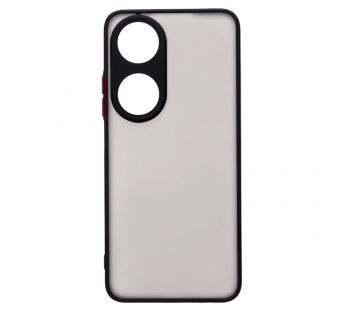 Чехол силиконовый Honor X7B матовый с окантовкой черный#2134826