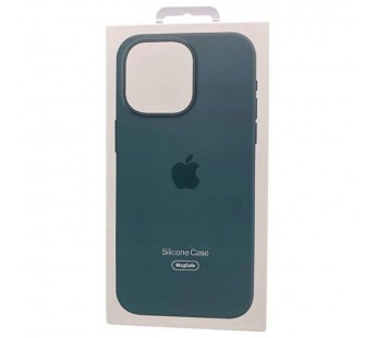 Чехол для iPhone 14 Pro Max кожаный Magsafe, lake green#2142725