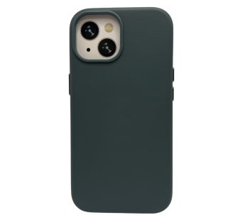 Чехол для iPhone 15 кожаный Magsafe, светло-зеленый#2143067