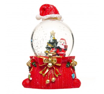 Декор - Снежный шар (подставка "Подарочный мешок") (red) (243468)#2134136