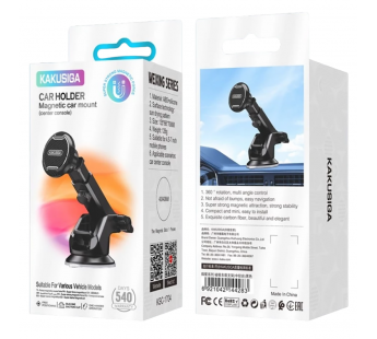 Автодержатель KAKUSIGA KSC-1704 магнитный на панель черный#2134416