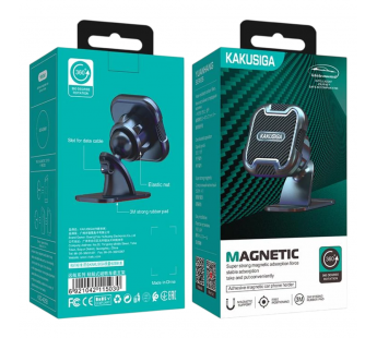 Автодержатель KAKUSIGA KSC-425B магнитный на панель черный#2134411