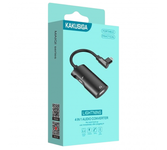 Переходник Type-C - Lightning KAKUSIGA KSC-377 черный#2134231