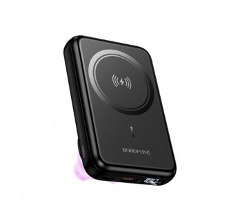 Внешний аккумулятор BOROFONE BJ83 беспроводная зарядка (PD20W magsafe) 10000mAh, черный#2139360