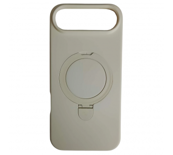 Чехол силиконовый iPhone 17 Air MagSafe цветной с кольцом белый#2134338