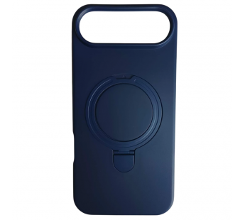 Чехол силиконовый iPhone 17 Air MagSafe цветной с кольцом синий#2134336