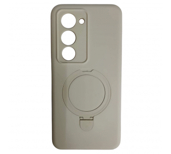 Чехол силиконовый Xiaomi Redmi 15 MagSafe цветной с кольцом белый#2134363