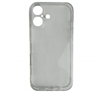 Чехол силиконовый Clear Case iPhone 16 прозрачный с защитой камеры#2134356