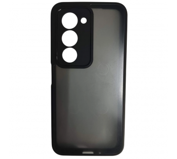 Чехол силикон-пластик Xiaomi Redmi 15 матовый с окантовкой черный#2134384