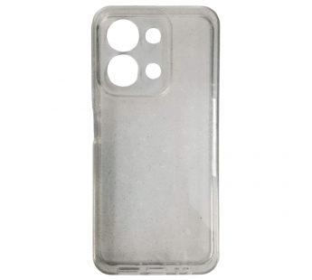 Чехол силиконовый Xiaomi Redmi 15C/POCO C85 прозрачный с блестками SILVER#2134375