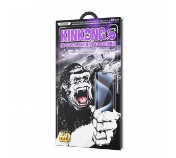 Защитное стекло iPhone 15/16 WEKOME WTP-107 (6D HD ESD без черной рамки) в упаковке#2134641