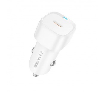 Блок питания автомобильный 1 Type-C Borofone BZ34А Cloud, PD20Вт, цвет: белый (1/94/376)#2134709