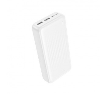 Аккумулятор внешний Borofone BJ78А Clever, 20000mAh, пластик, 2.0А, 2 USB выхода, цвет: белый (1/42)#2134711