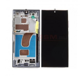 Дисплей для Samsung S918B Galaxy S23 Ultra в рамке + тачскрин (черный) (In-Cell)#2140925