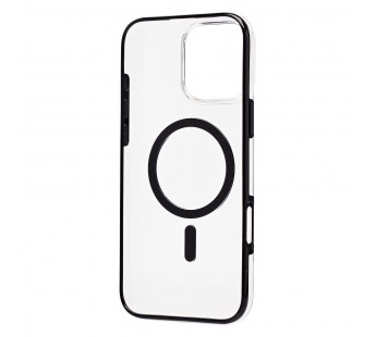 Чехол-накладка - SM041 SafeMag для "Apple iPhone 16 Pro Max" (transparent/black) (243331)#2138416