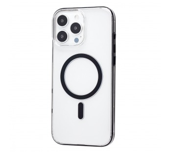 Чехол-накладка - SM041 SafeMag для "Apple iPhone 16 Pro Max" (transparent/black) (243331)#2138417