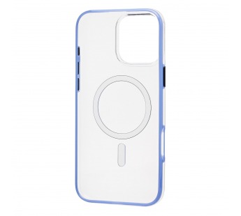 Чехол-накладка - SM041 SafeMag для "Apple iPhone 16 Pro Max" (transparent/blue) (243333)#2138413