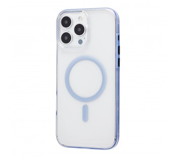 Чехол-накладка - SM041 SafeMag для "Apple iPhone 16 Pro Max" (transparent/blue) (243333)#2138414