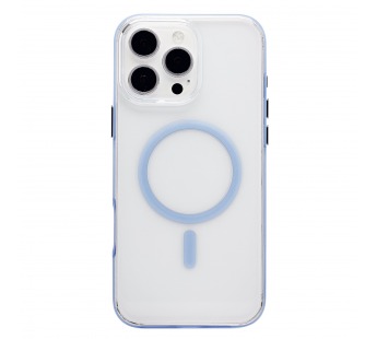 Чехол-накладка - SM041 SafeMag для "Apple iPhone 16 Pro Max" (transparent/blue) (243333)#2138415