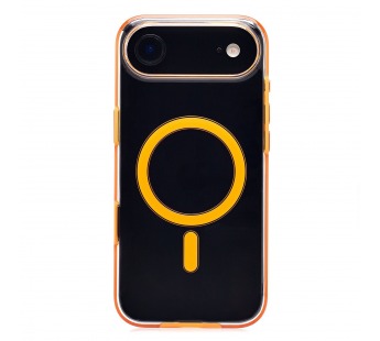 Чехол-накладка - SM041 SafeMag для "Apple iPhone 17 Air" (transparent/orange) (243330)#2136355