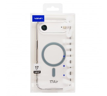 Чехол-накладка - SM041 SafeMag для "Apple iPhone 17 Air" (transparent/silver) (243328)#2135419