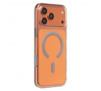 Чехол-накладка - SM041 SafeMag для "Apple iPhone 17 Pro Max" (transparent/silver) (243324)#2136342