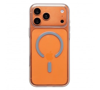 Чехол-накладка - SM041 SafeMag для "Apple iPhone 17 Pro Max" (transparent/silver) (243324)#2136344
