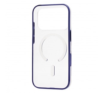 Чехол-накладка - SM041 SafeMag для "Apple iPhone 17 Pro" (transparent/blue) (243321)#2138406
