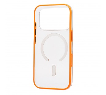 Чехол-накладка - SM041 SafeMag для "Apple iPhone 17 Pro" (transparent/orange) (243322)#2138403