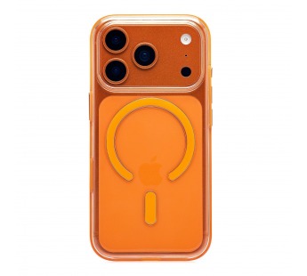 Чехол-накладка - SM041 SafeMag для "Apple iPhone 17 Pro" (transparent/orange) (243322)#2138405