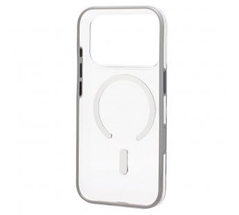 Чехол-накладка - SM041 SafeMag для "Apple iPhone 17 Pro" (transparent/silver) (243320)#2138400
