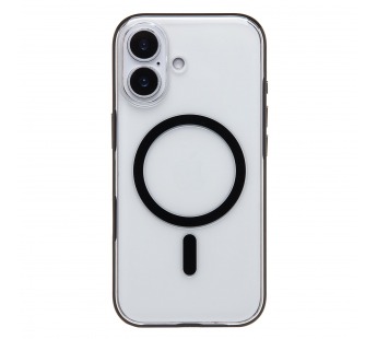 Чехол-накладка - SM041 SafeMag для "Apple iPhone 17" (transparent/black) (243315)#2136335