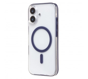 Чехол-накладка - SM041 SafeMag для "Apple iPhone 17" (transparent/blue) (243317)#2136337