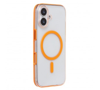 Чехол-накладка - SM041 SafeMag для "Apple iPhone 17" (transparent/orange) (243318)#2136330