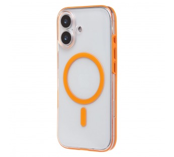 Чехол-накладка - SM041 SafeMag для "Apple iPhone 17" (transparent/orange) (243318)#2136331