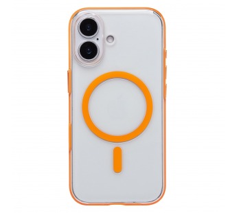 Чехол-накладка - SM041 SafeMag для "Apple iPhone 17" (transparent/orange) (243318)#2136332