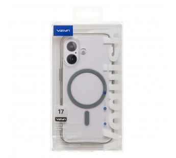 Чехол-накладка - SM041 SafeMag для "Apple iPhone 17" (transparent/silver) (243316)#2134829