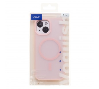 Чехол-накладка - SM042 SafeMag для "Apple iPhone 15" (light pink) (243371)#2135349