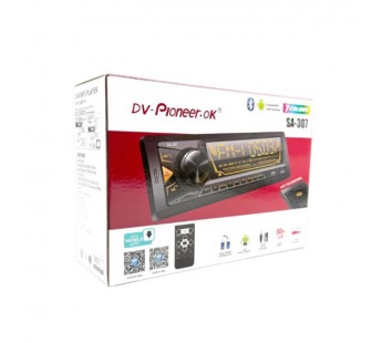 Автомагнитола Pioneeir SA-307 (Bluetooth/USB/AUX/FM/пульт)#2135559
