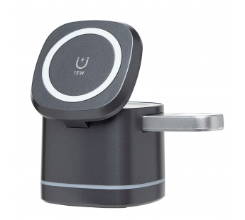 Беспроводное зарядное устройство H32 Box SafeMag 3in1 15W (black) (243555)#2136665