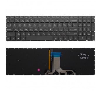 Клавиатура для HP Pavilion 15-eg серая с подсветкой#2135017