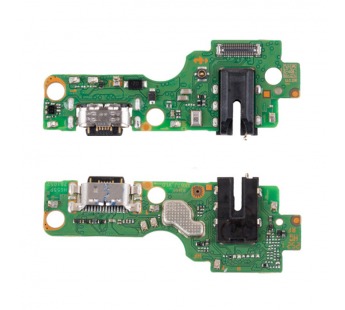 Шлейф для Tecno Spark 40C (KM4k) плата на системный разъем/разъем гарнитуры/микрофон - Премиум#2135941